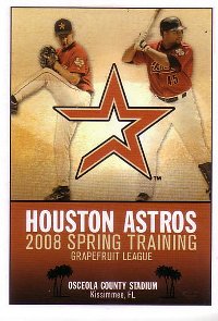 2008 Astros Pocket Schedule