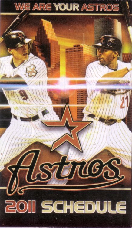 2011 Astros Pocket Schedule